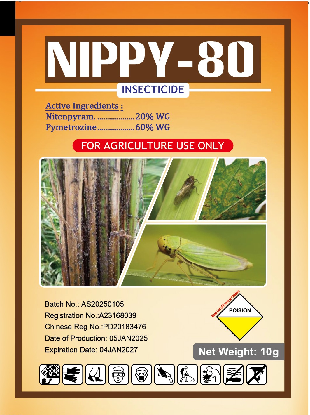 Nippy (Nitenpyram 20% + Pymetrozine 60% WG)